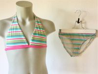 Stripes Design Bikini Streifen pink türkis gestreift 140 Sport Bayern - Ustersbach Vorschau