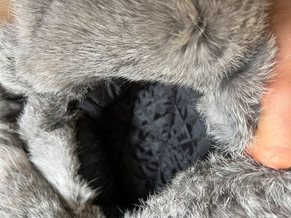 Echtes Kaninchenfell Russischer Winterhut Trapper Ohrklappen in Dortmund