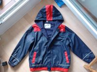 Frühlingsjacke Matschjacke Regenjacke blau + rot 128 Mühlhausen - Freiberg Vorschau