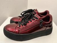 Tamaris Schuhe Sneaker rot Bordeaux Lack 36 Bayern - Selb Vorschau