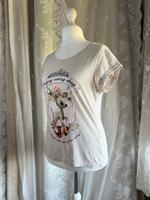 Blind Date beige buntes T-Shirt mit Spruch Gr. L / 40 Sachsen-Anhalt - Bernburg (Saale) Vorschau