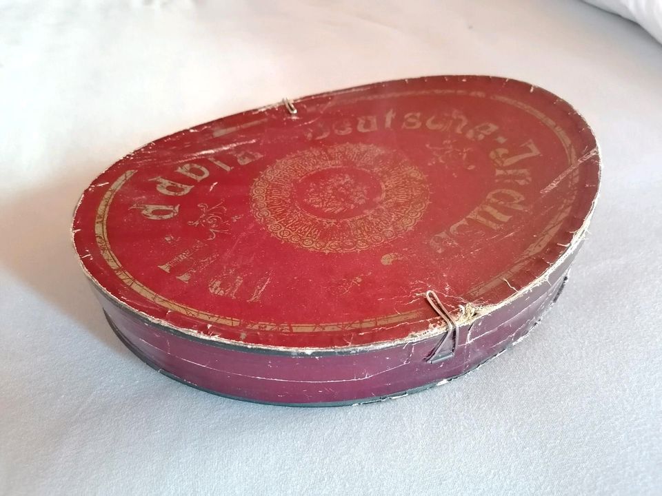 antiker Klappzylinder Chapeau Claque, + Hutschachtel Zylinder Hut in Breitengüßbach