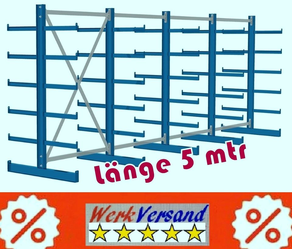 liefert Deutschlandweit Kragarm Langgut metall Regal wie Bild NEU in Emsdetten