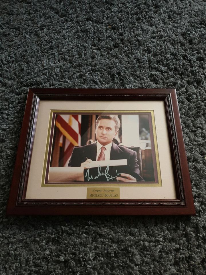 Original Autograph Michael Douglas in Kloster Lehnin