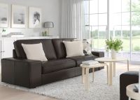 IKEA KIVIK 3er-Sofa aus Leder dunkelbraun Nordrhein-Westfalen - Willich Vorschau