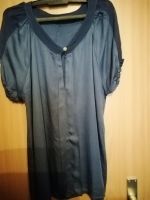 Bluse kurzarm, Viskose mit Chiffon, blau, marine Sachsen - Gornau Vorschau