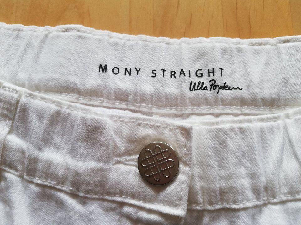 weiße Mony Jeans (Baumwolle) von Ulla Popken Gr. 25, ungetragen in Herford