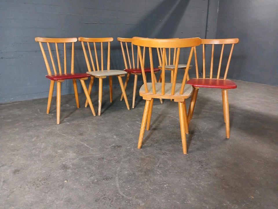 Vintage sprossenstuhl speichenstuhl strebenstuhl küchenstuhl in Dortmund