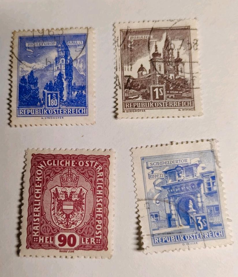 Östrerreich Briefmarken 1919-1921-1967-1958 in Aachen