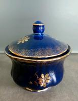 DDR DOSE ZUCKERDOSE COBALT IL PORZELLAN GOLD Sachsen - Erlau Vorschau
