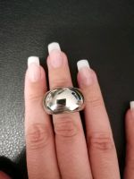 Damen Ring Modeschmuck Silber Steinchen angelaufen Bayern - Großostheim Vorschau