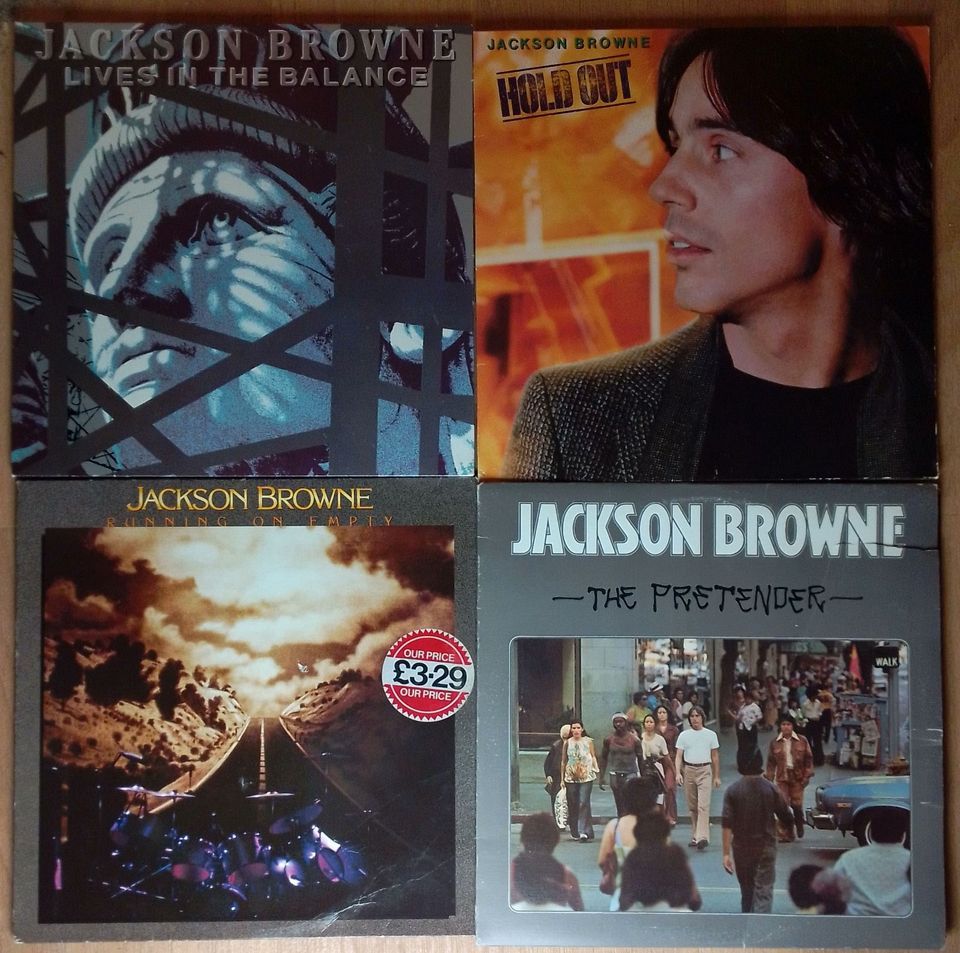 8 Schallplatten JACKSON BROWNE Vinyl THE PRETENDER Singles LPs in Holzdorf