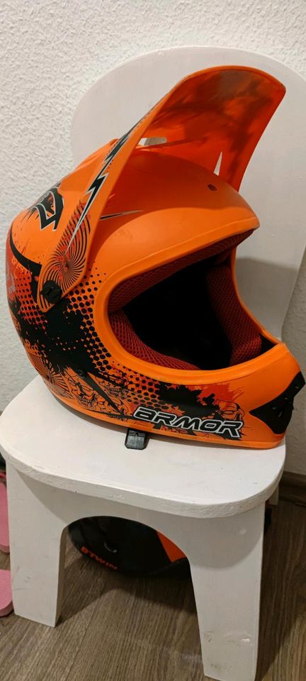 Helm S 53 54 cm Motocross BMX Offroad Mountainbike Downhill Kart in Wadern