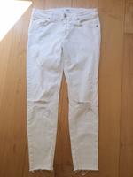 Weiße Ripped Skinny Jeans mit Rissen 7/8 von MANGO Altona - Hamburg Othmarschen Vorschau