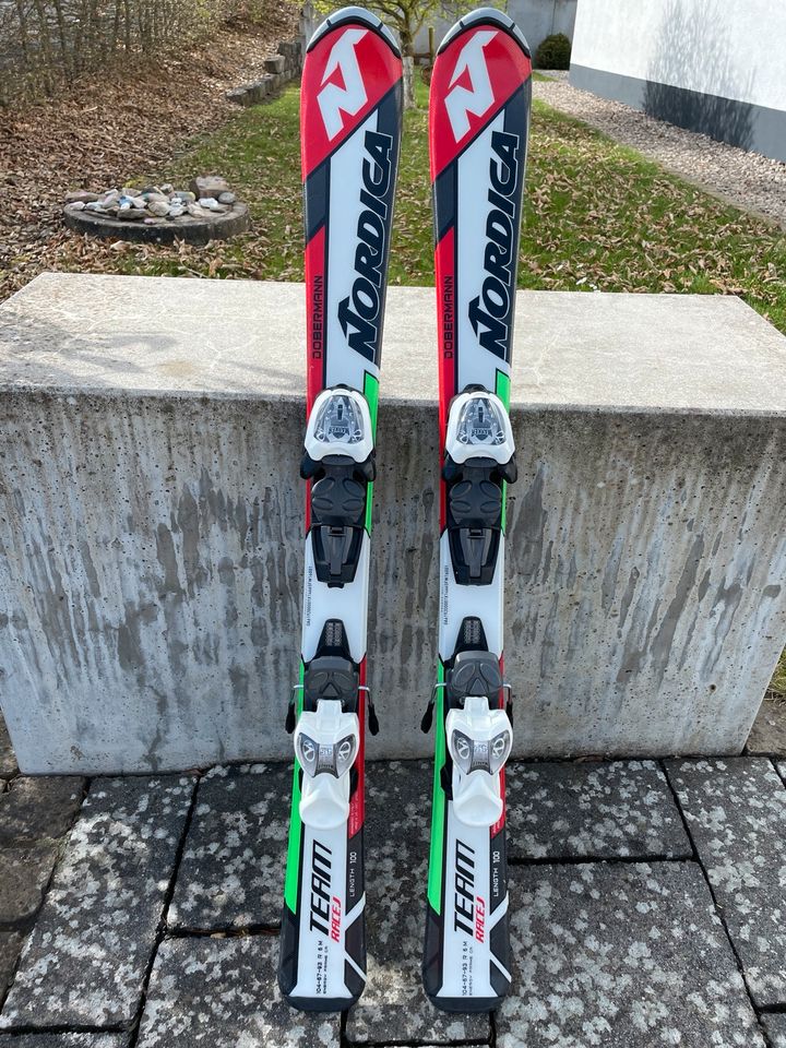 Nordica Ski Alpin Team J Race Junior 100 cm + Marker 4.5 Fastrak in Eichenzell