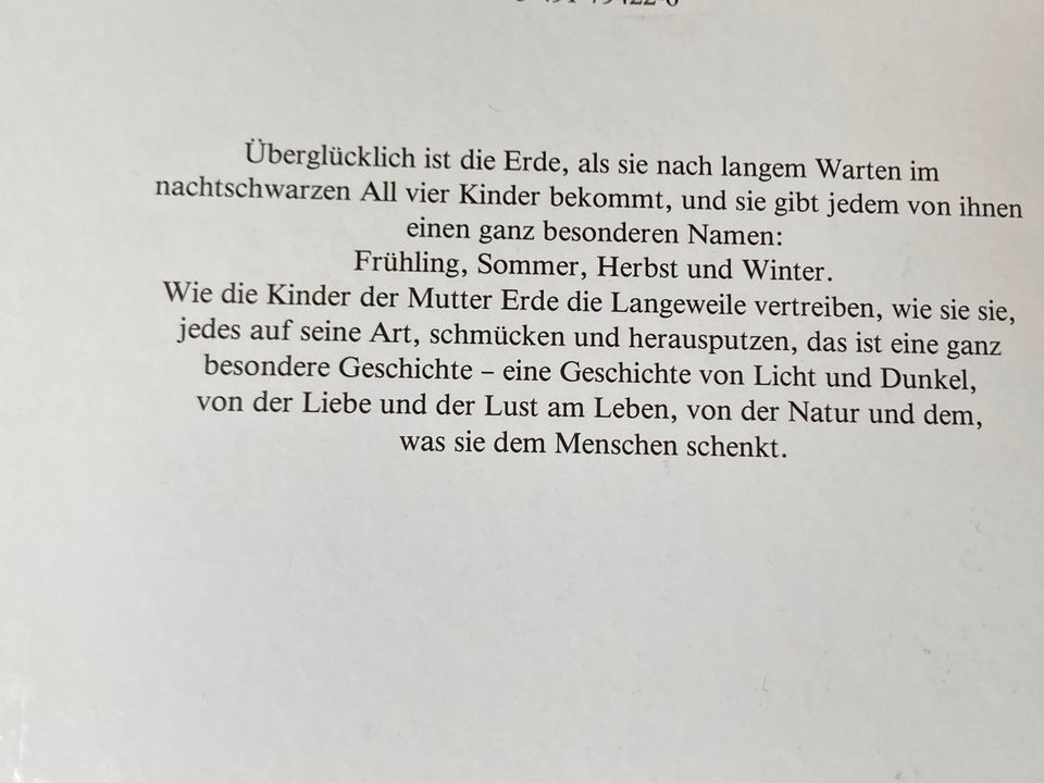 Die vier Kinder der Erde Bilderbuch Buch Jahreszeiten Waldorf in Burgdorf