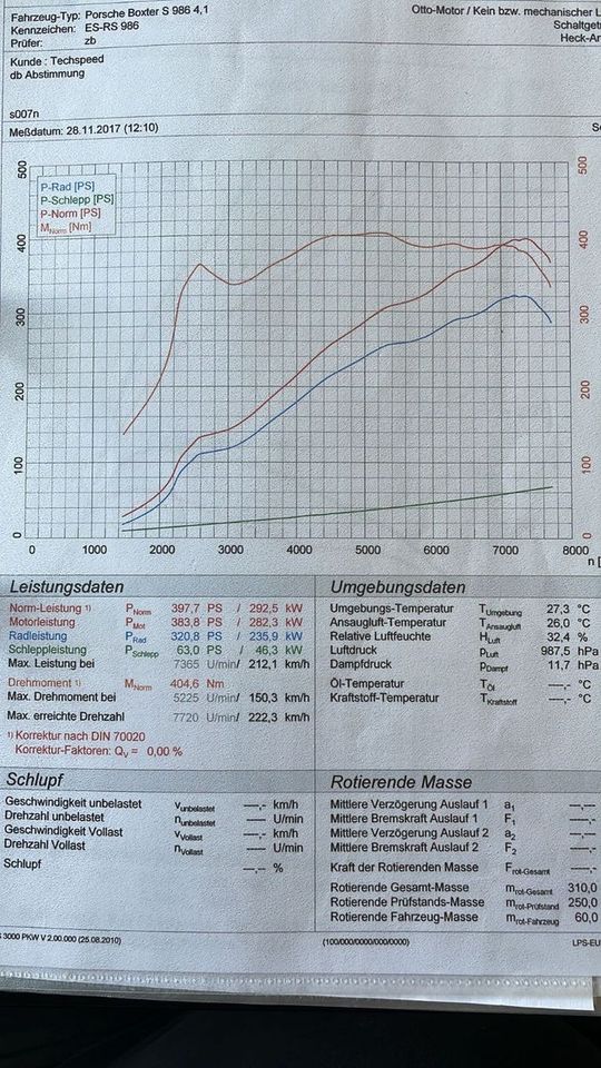 Porsche Boxster S, 986, TECHSPEED, 4,1 Liter, bis 420 PS in Steinheim an der Murr