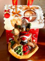 Kerzenhalter Weihnachten Weihnachtsmann Keramik NEU Bayern - Kumhausen Vorschau