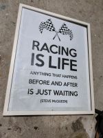 Racing is life.  Steve Mc Queen. Poster, gerahmt Baden-Württemberg - Dettingen unter Teck Vorschau