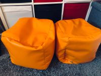 Natalia Spzoo® Sitzwürfel aus Kunstleder - 2 Stück in Orange Niedersachsen - Lauenau Vorschau