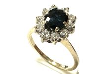 750er Weiss Gold Brillant Saphir Damen Ring ca. 0,50ct Bochum - Bochum-Mitte Vorschau