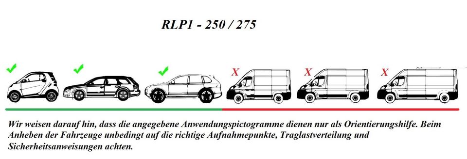 Mobile 1 Säulen KFZ Hebebühne Hubkraft 2,7 t 230V Vollautomatisch in Ebern