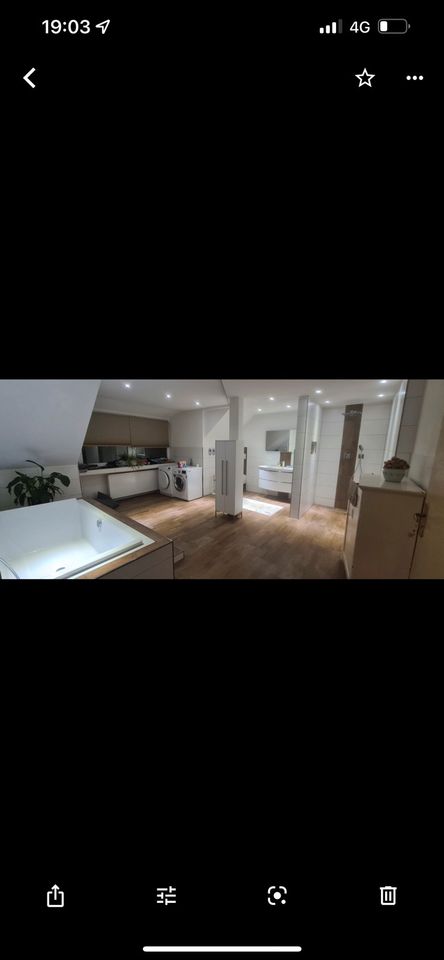 Moderne DG Wohnung +Traumgarten + separat anmietbar 120 qm Halle in Illertissen