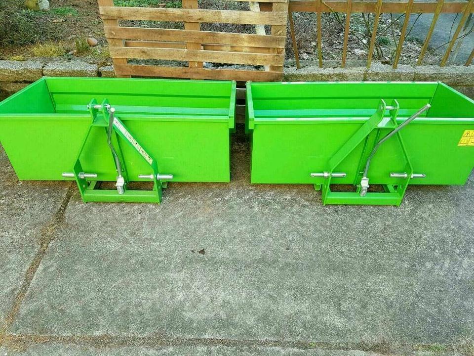 Heckmulde Heckcontainer Mulde 125cm kippbar Kleintraktor neu in Königsbrück