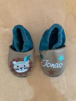 Leder Baby Schuhe - Aufschrift Jonas - Größe 4-10 Monate Bayern - Dillingen (Donau) Vorschau