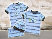 Kinder Shirt T-Shirt Panda Tiere Mütze Wendemütze Schal Niedersachsen - Bad Essen Vorschau