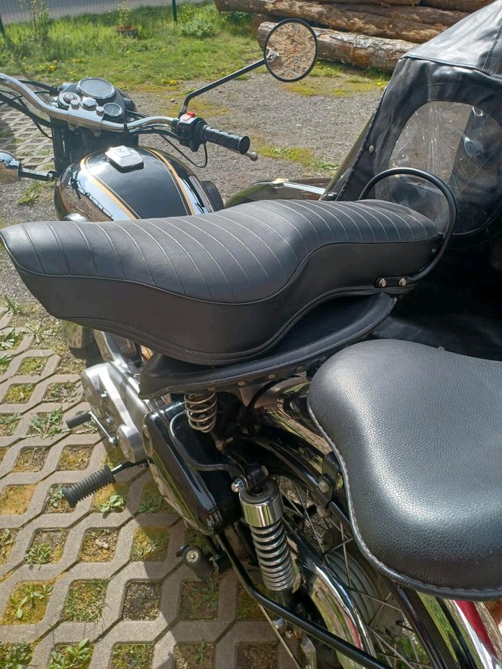 !Royal enfield Bullet 500 Gespann TÜV neu ca 5000 km in Hettstedt