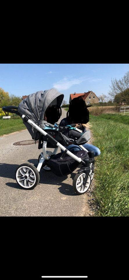 Bebetto HOLLAND  Kombikinderwagen 3in1 weiß Grau in Hüllhorst