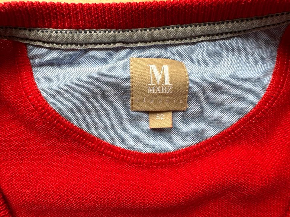 Maerz Pullover mit V-Ausschnitt Gr. 52 rot sehr guter Zustand in Dudeldorf - Ordorf