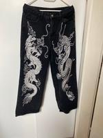 Schwarze Hose mit Drachen drauf Niedersachsen - Buxtehude Vorschau
