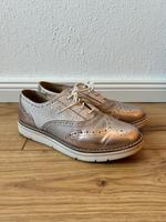 Budapester Schürschuhe Halbschuhe rosé gold Gr. 36 Deichmann Saarland - Bexbach Vorschau