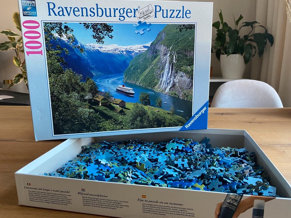 Ravensburger Puzzle 1000 Fjordlandschaft Kreuzfahrt in Berlin