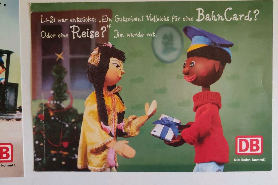 Deutsche Bahn Werbung Reklame Postkarte in Weimar