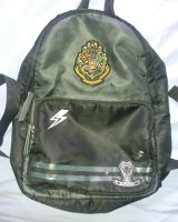 Rucksack Harry Potter Slytherin schwarz, 2 dunkelgrüne Streifen Friedrichshain-Kreuzberg - Friedrichshain Vorschau