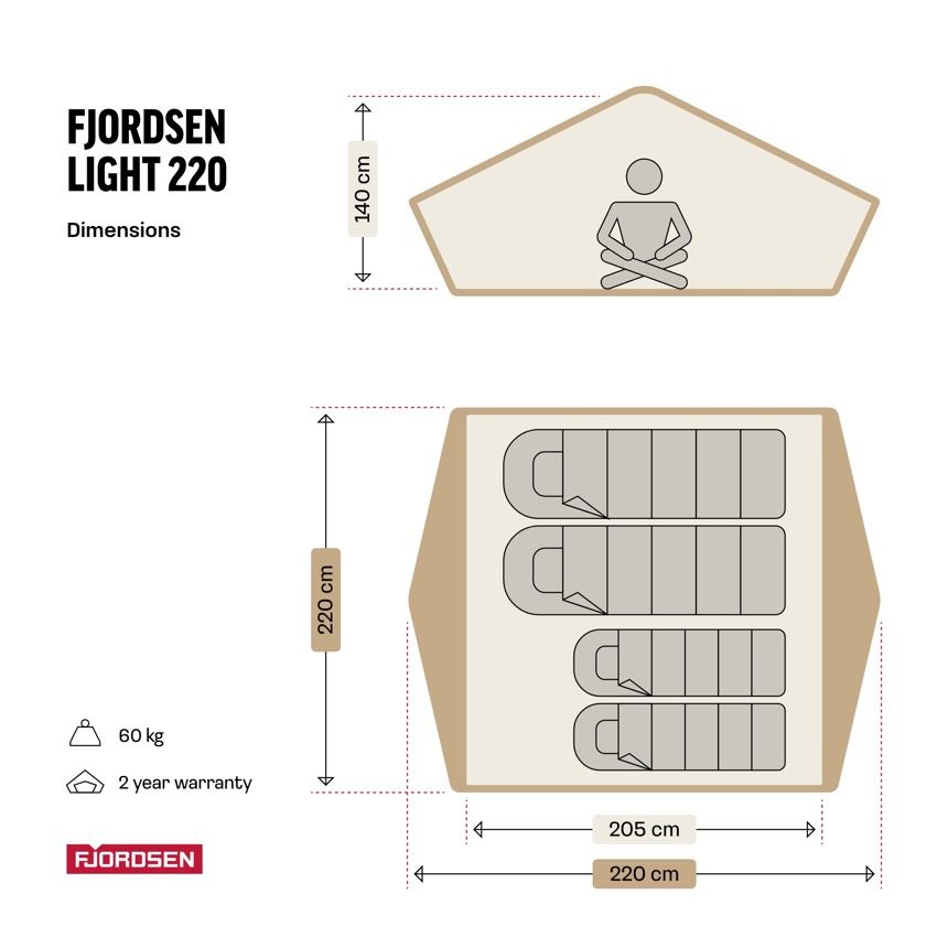 Dachzelt mieten Fjordsen Light 220 in Niederkassel