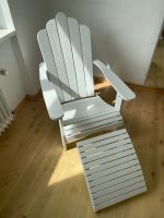 Deckchair weiß mit Fußstütze Gartenstuhl Lounge-Sessel Niedersachsen - Vechelde Vorschau