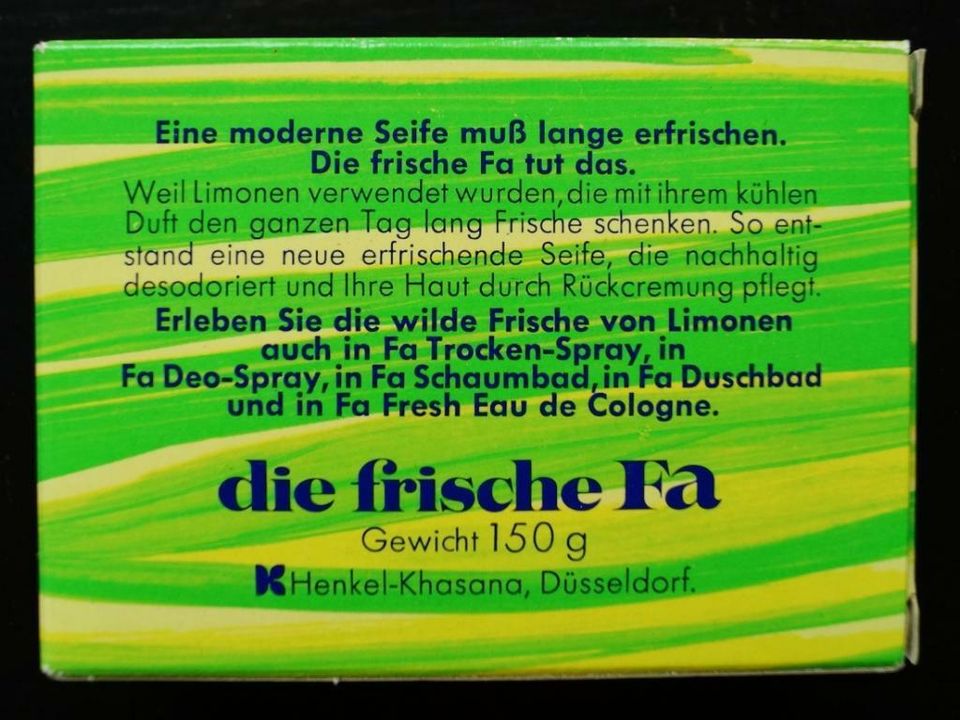 Fa Seife *Sammelstück* ca. 1972 in München