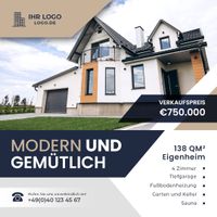 Text und Grafik für Instagram Immobilienmakler, Immobilienanzeige Eimsbüttel - Hamburg Lokstedt Vorschau
