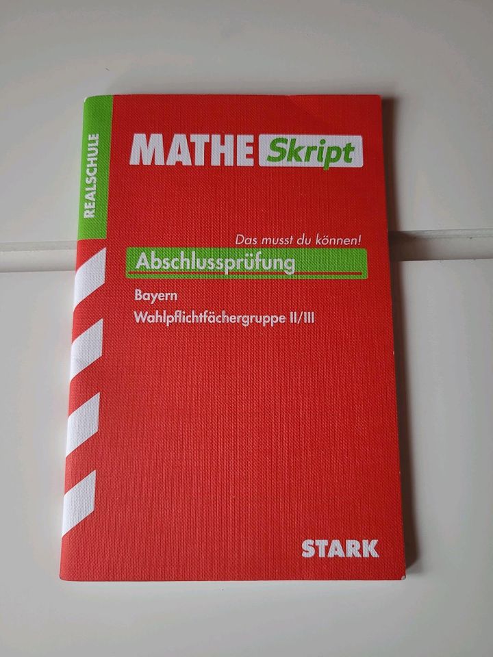 Mathe Skript Realschule Bayern in München