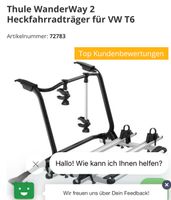 VW T6 Fahrradträger Heckträger Bremen - Oberneuland Vorschau