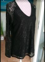 Sheego Langarmshirt Bluse Gr. L-XL/40-42 Schwarz Spitze Niedersachsen - Seevetal Vorschau