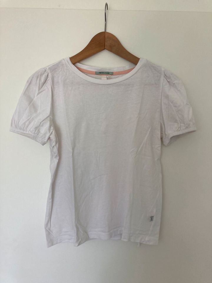 S.Oliver Basic T-Shirt weiß Puffärmel, Gr. XS/S in Köln