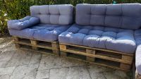 EURO Palettenlounge Sofa mit Kissen blau Kiel - Steenbek-Projensdorf Vorschau