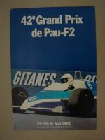 Orginal Poster 42. Grand Prix de Pau-F2 29/30/31 Mai 1982 Rheinland-Pfalz - Sankt Goar Vorschau
