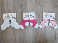 Sock Ons - Baby-Sockenhalter 6-12 Monate 3er Pack weiß pink rosa Niedersachsen - Sarstedt Vorschau