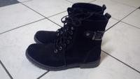 Schnürschuhe Stiefel schwarz Gr.40 Wildleder Bayern - Collenberg Vorschau